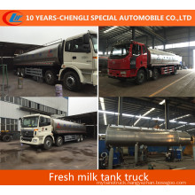 30m3; Fresh Milk Tank Truck 8X4 Milk Tanker Truck for Sale